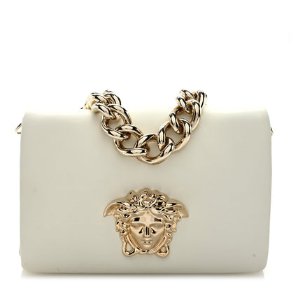 Versace Nappa Palazzo Sultan Shoulder Bag White 1 of 8