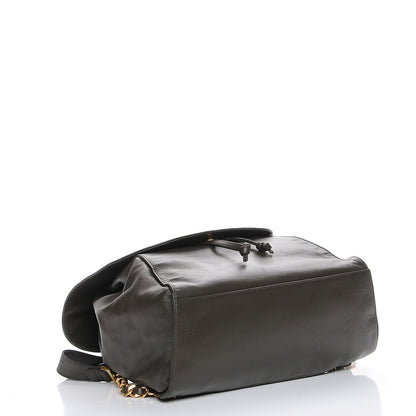 Chanel Lambskin CC Backpack Khaki 4 of 9