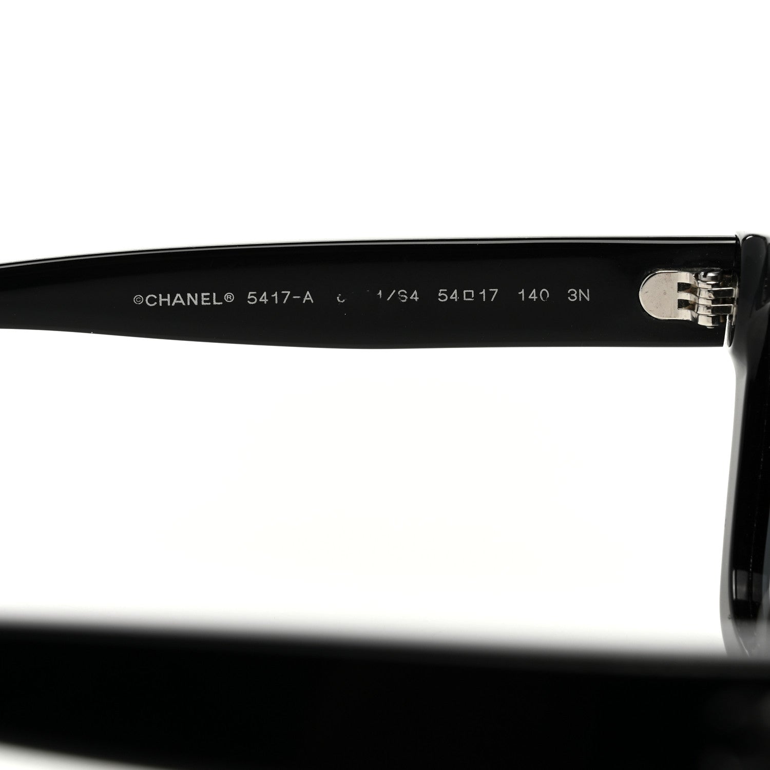 Chanel Acetate Polarized Square Sunglasses 5417 Black 5 of 8