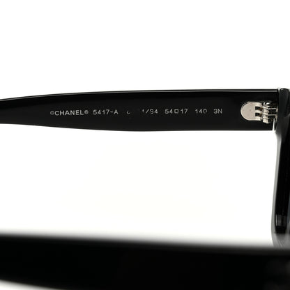 Chanel Acetate Polarized Square Sunglasses 5417 Black 5 of 8