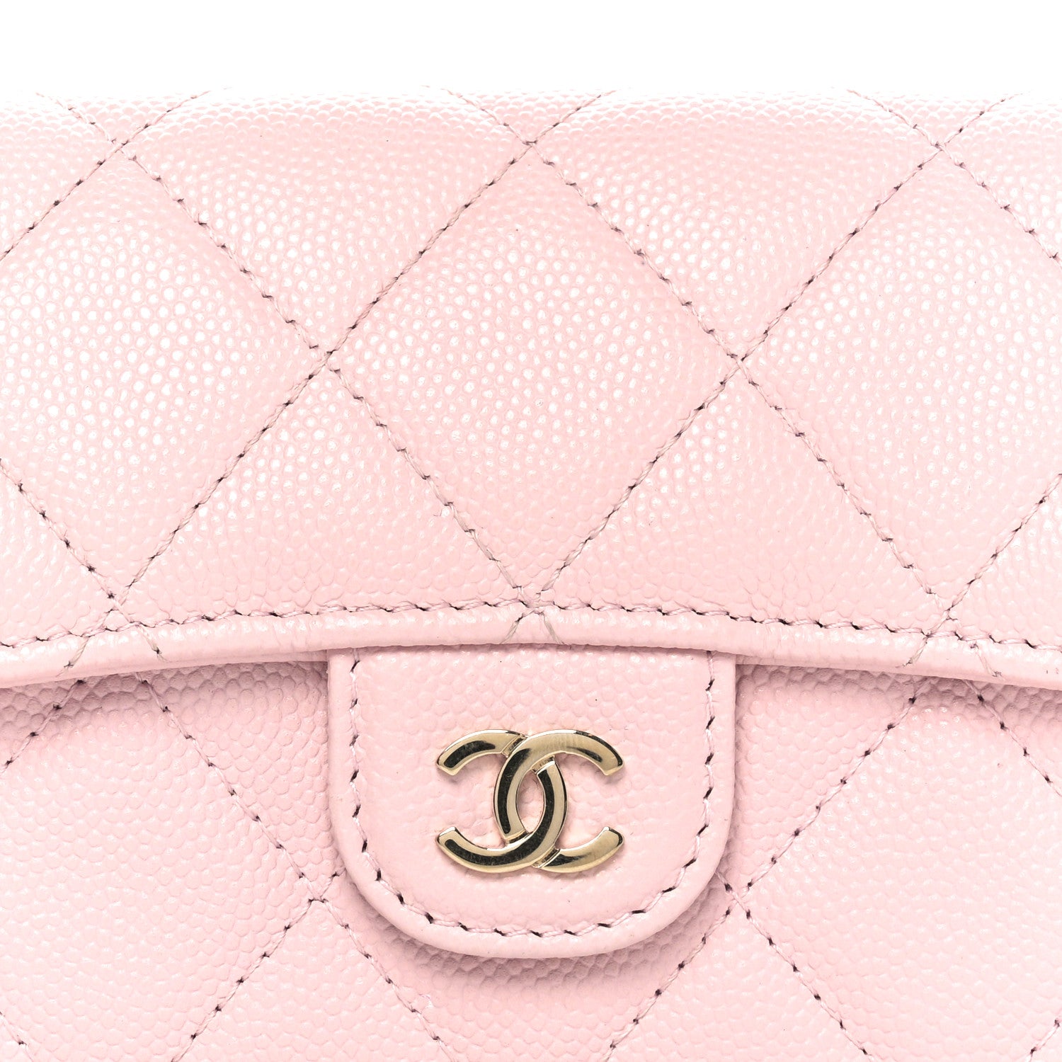 Chanel Caviar Quilted Medium Flap Wallet Light Pink 4 of 8
