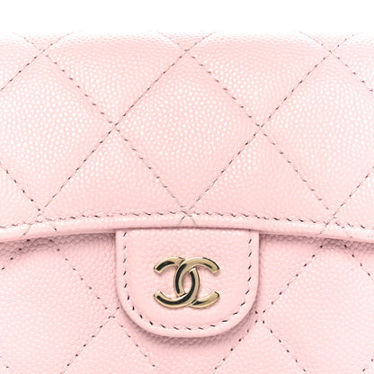 Chanel Caviar Quilted Medium Flap Wallet Light Pink 4 of 8