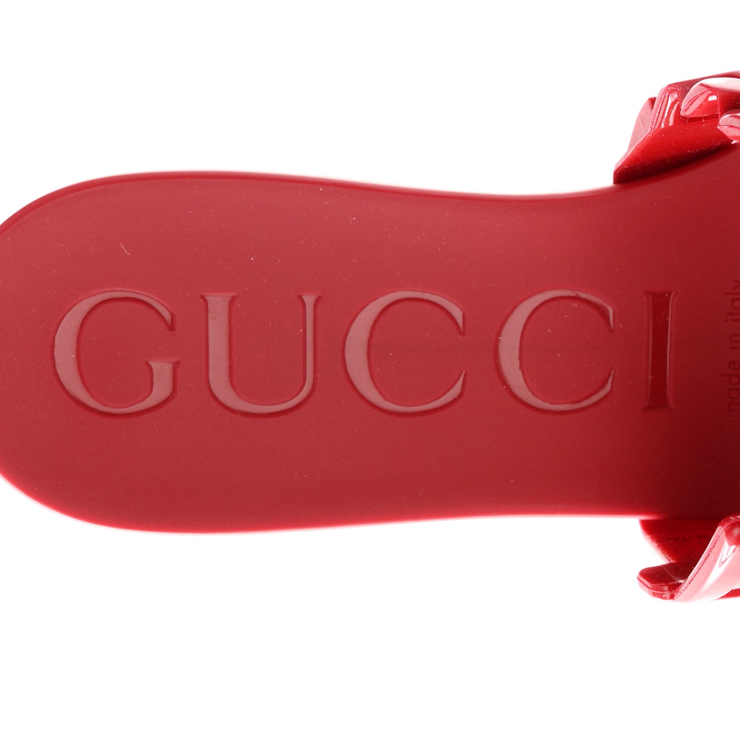 Rubber Womens Slide Sandals 36 Hibiscus Red