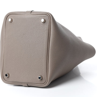 Hermes Taurillon Maurice Picotin Lock 18 PM Gris Asphalte 7 of 11