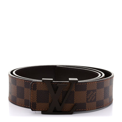 Louis Vuitton Damier Ebene 40mm LV Initiales Belt 1 of 7