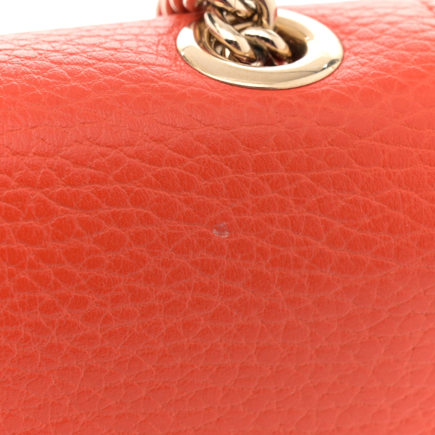 Gucci Dollar Calfskin Small Interlocking G Shoulder Bag Sun Orange 13 of 13
