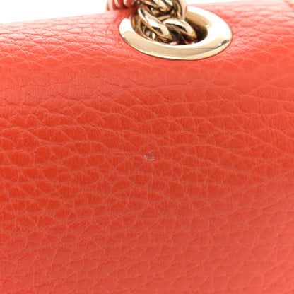 Gucci Dollar Calfskin Small Interlocking G Shoulder Bag Sun Orange 13 of 13