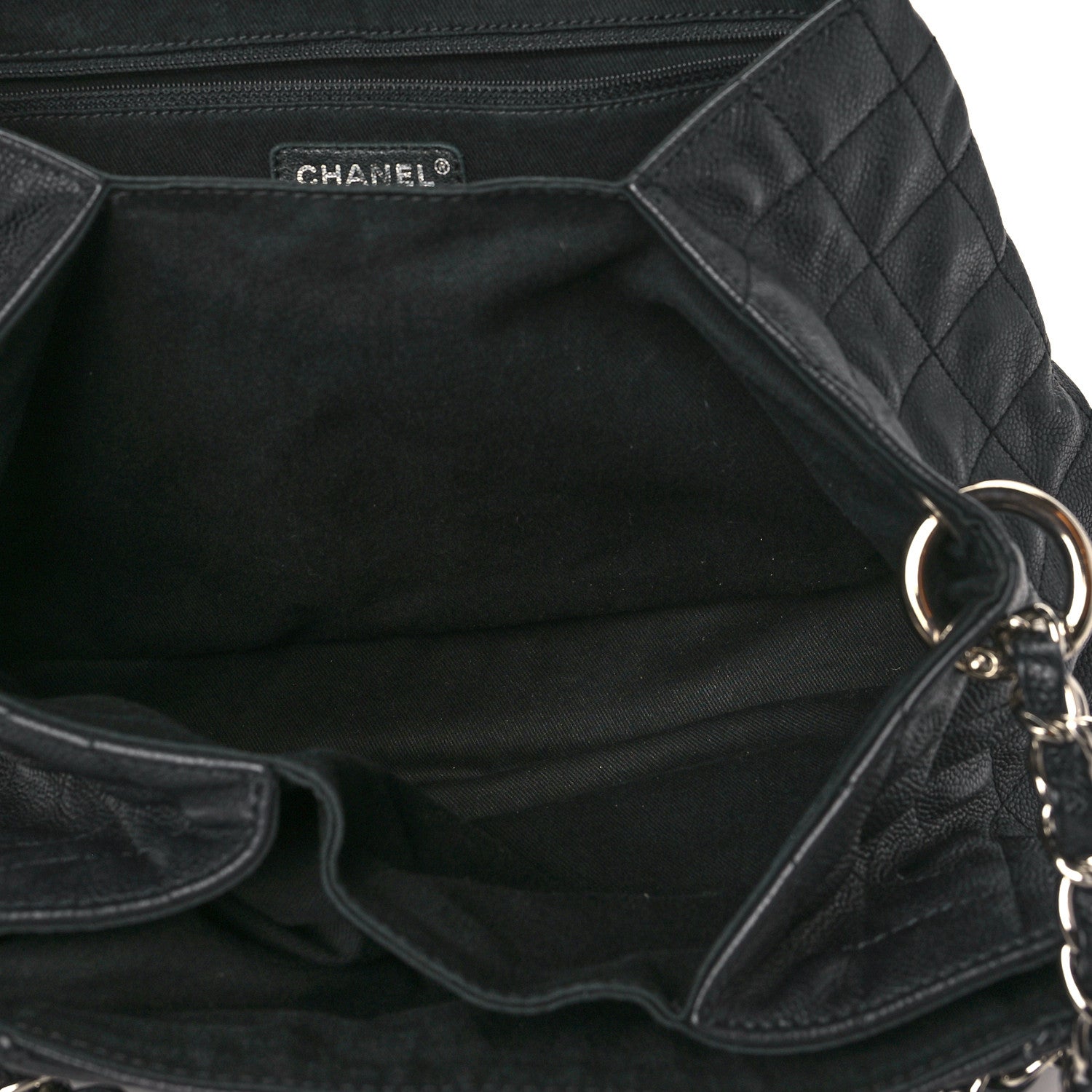 Chanel Caviar Quilted Timeless Accordion Flap Black 5 of 9
