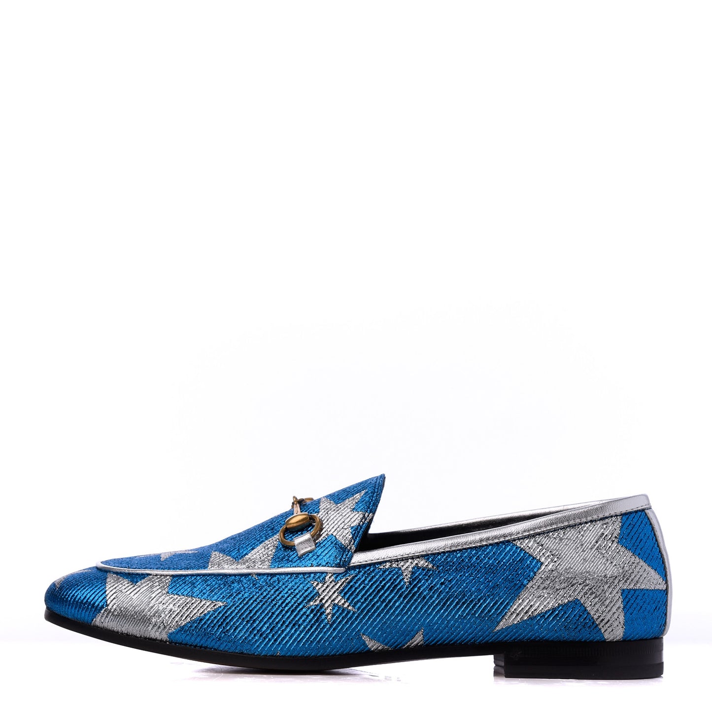Lurex Calfskin Starry Sky Womens Jordaan Loafers 39 Bluette Silver