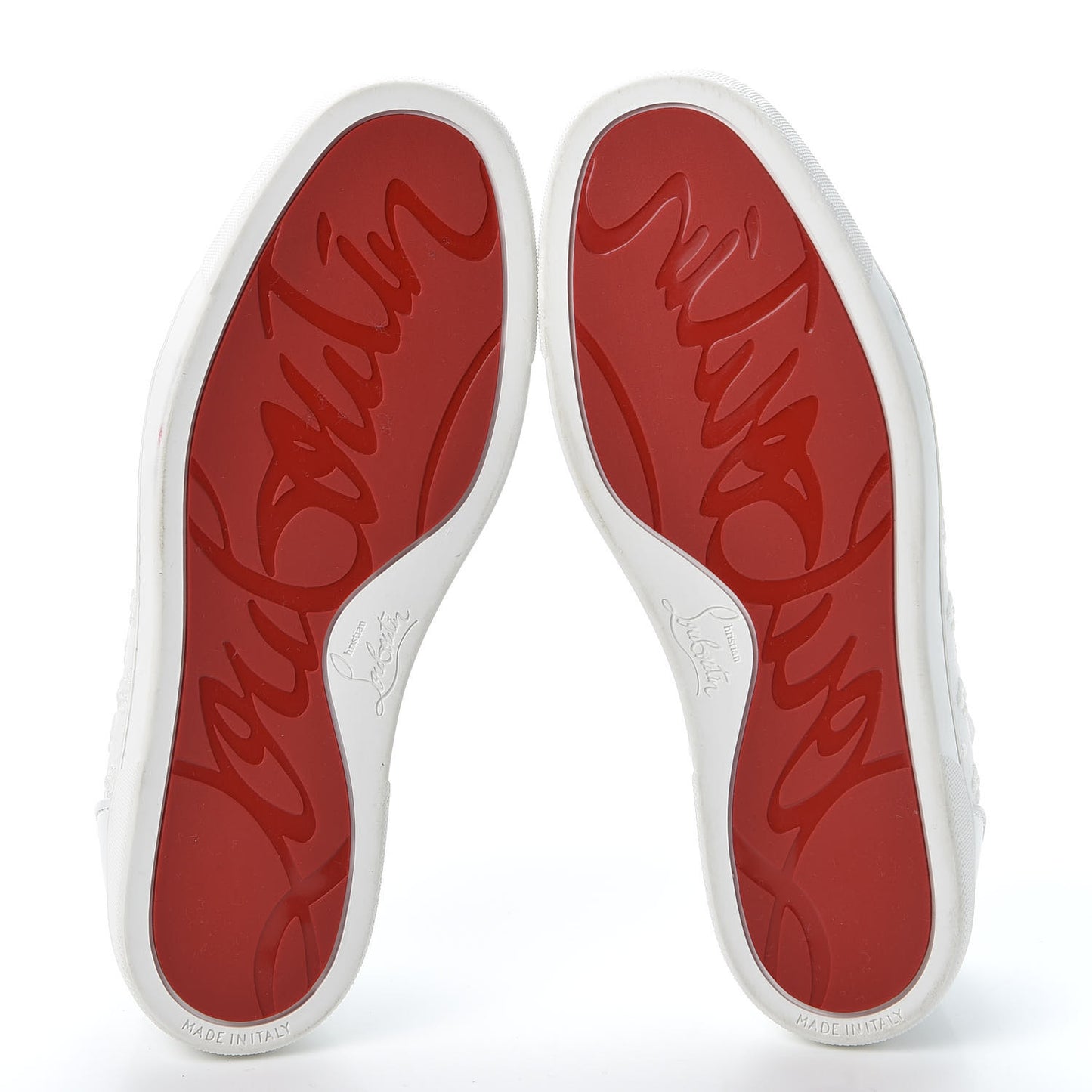 Patent Calfskin Embroidered Womens Vieira Flat Sneakers 38.5 White
