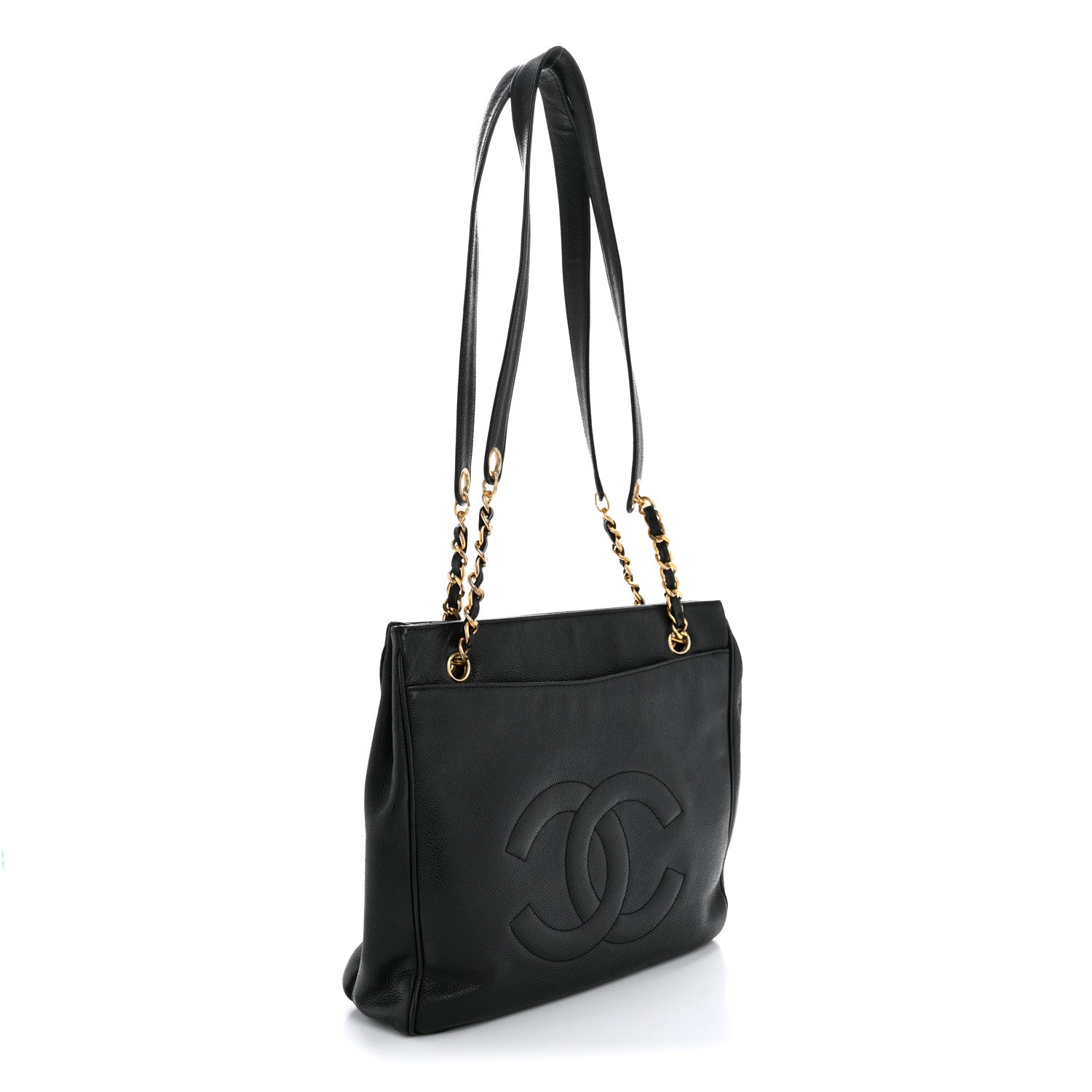 Chanel Caviar CC Flap Shoulder Bag Black 3 of 15