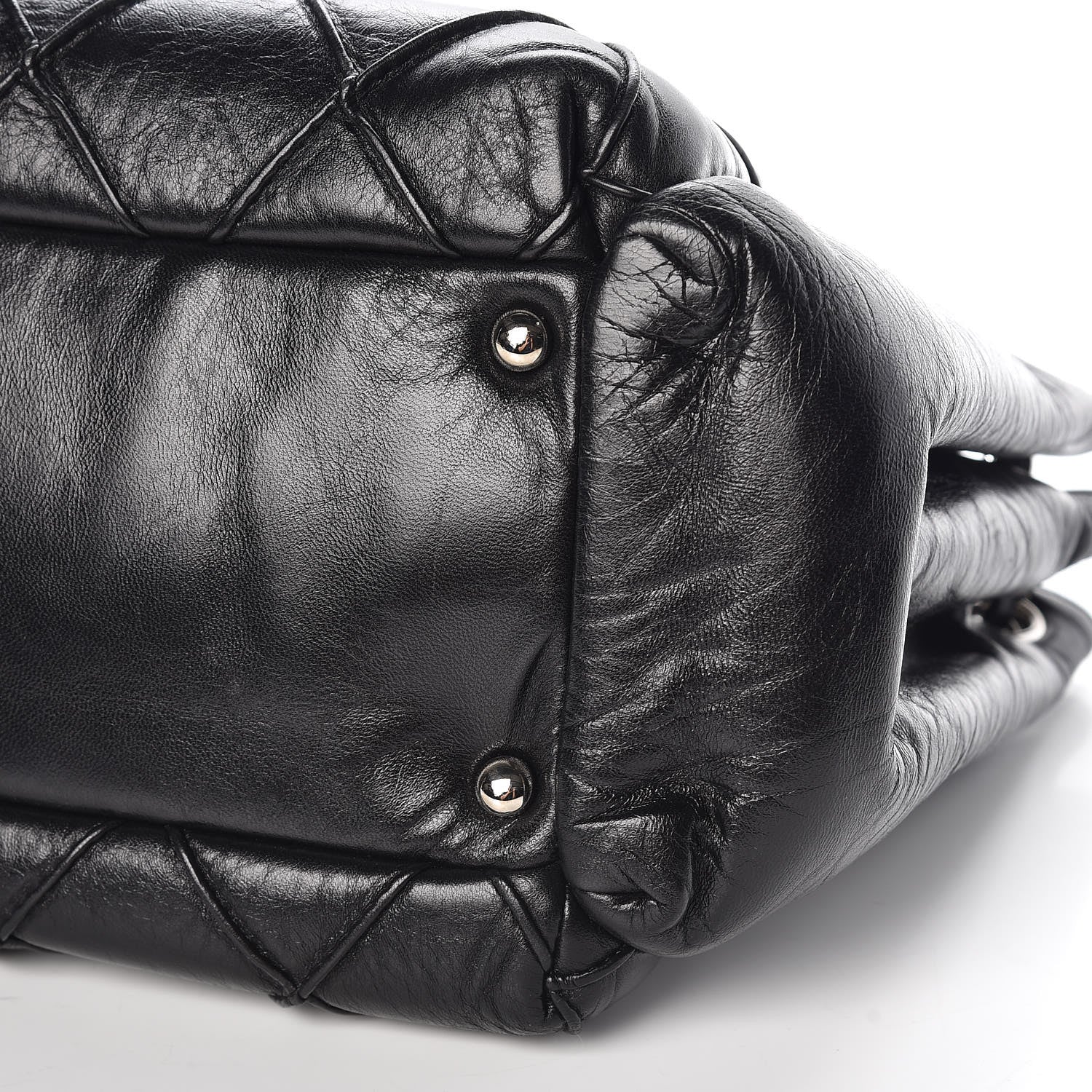 Chanel Lambskin Accordion Shoulder Bag Black 9 of 9