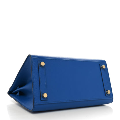 Hermes Epsom Birkin Sellier 25 Bleu France 4 of 12