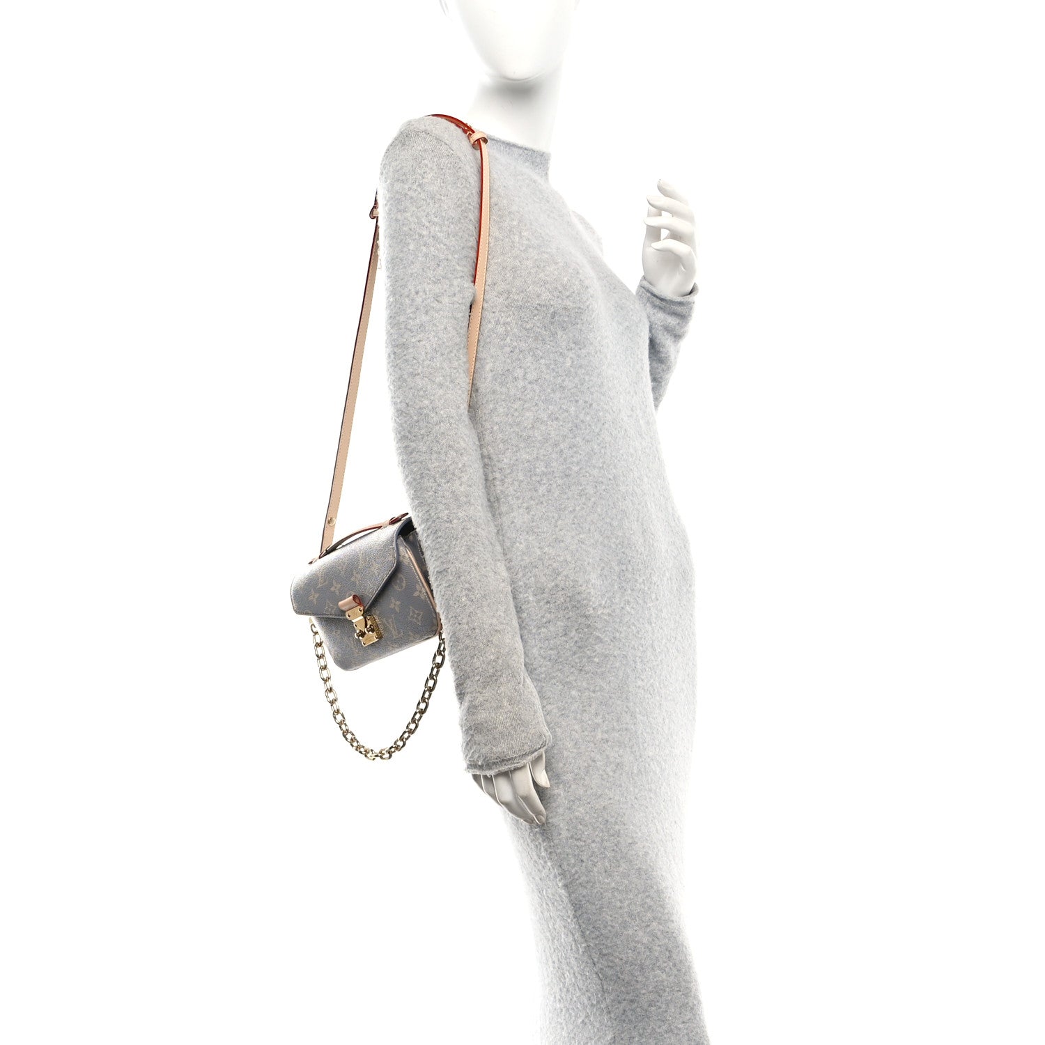 Louis Vuitton Monogram Pochette Metis East West Trianon Gray 2 of 10