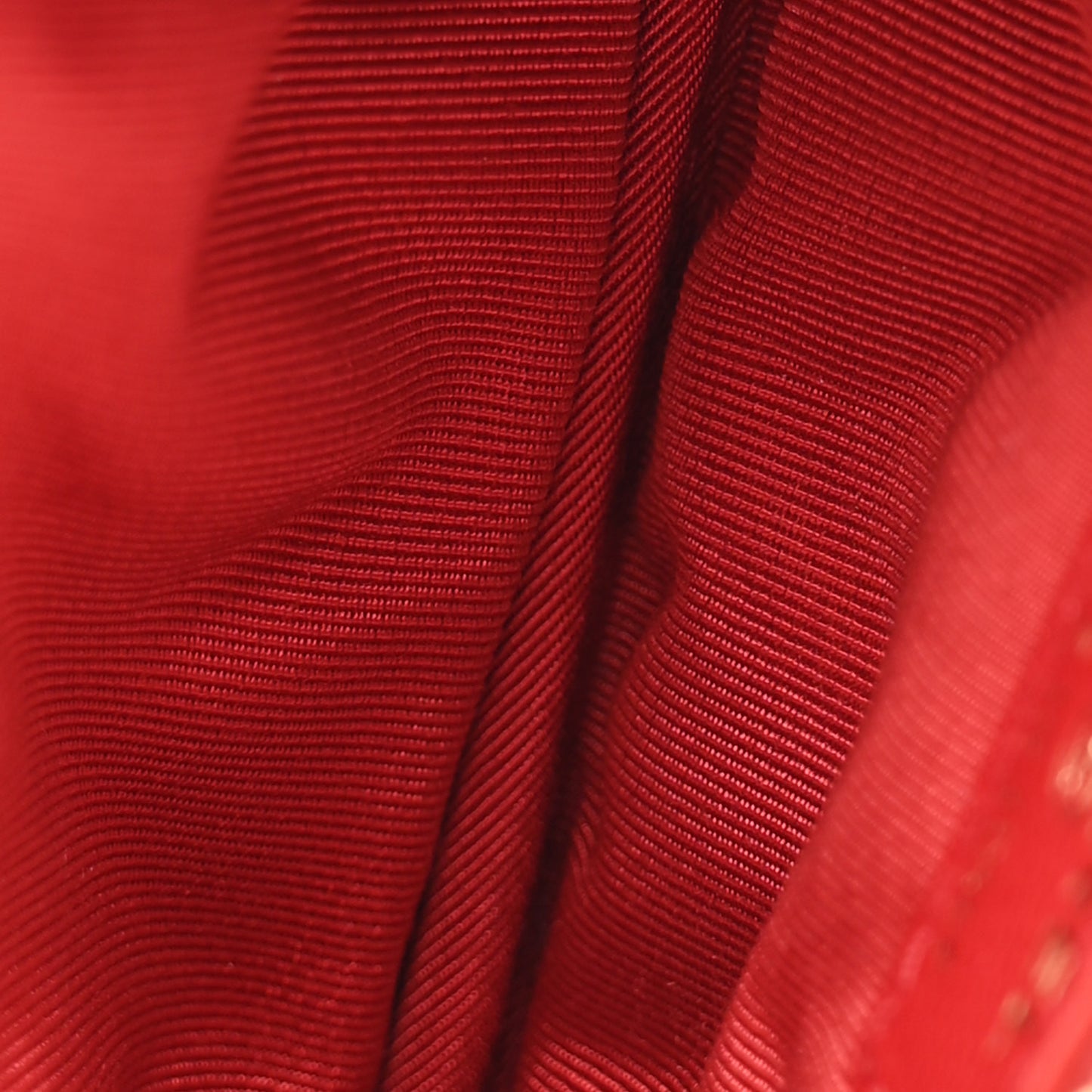 Caviar Quilted Small Cosmetic Case Red