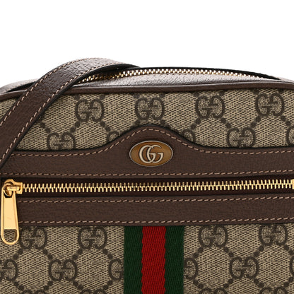 Gucci GG Supreme Monogram Web Mini Ophidia Shoulder Bag Brown 8 of 10