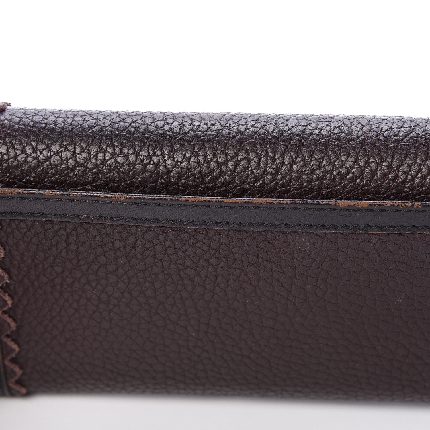 Burberry Grainy Calfskin Continental Wallet Dark Brown 17 of 17