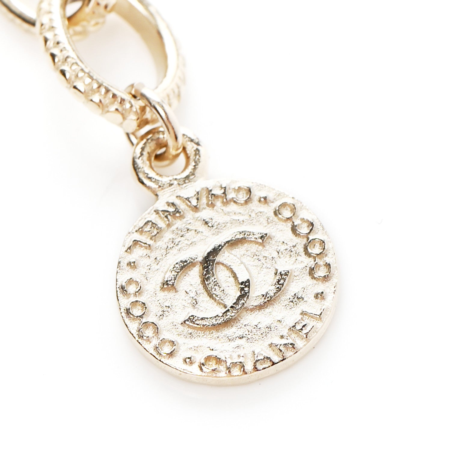Chanel Pearl CC 100th Anniversary Necklace Light Gold 7 of 7