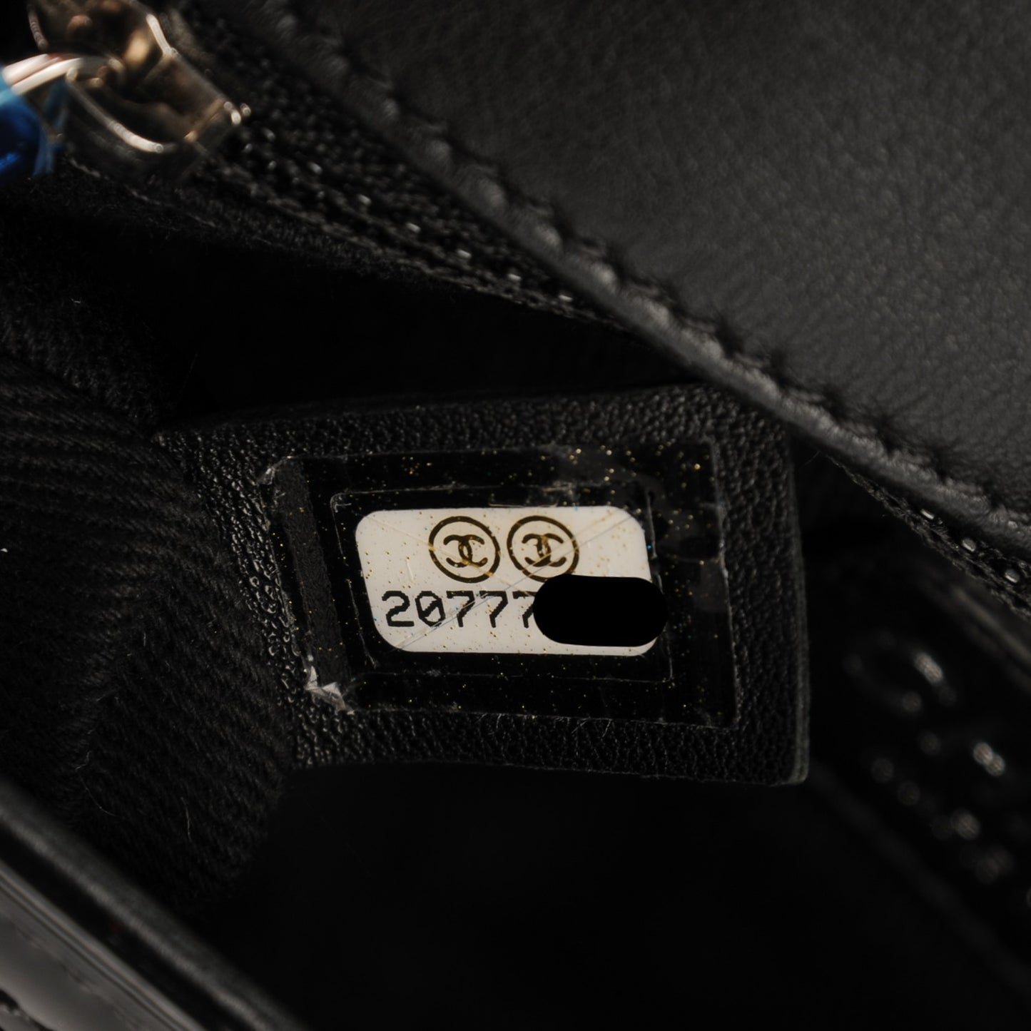 Patent Quilted Small Coco Shine Flap Black