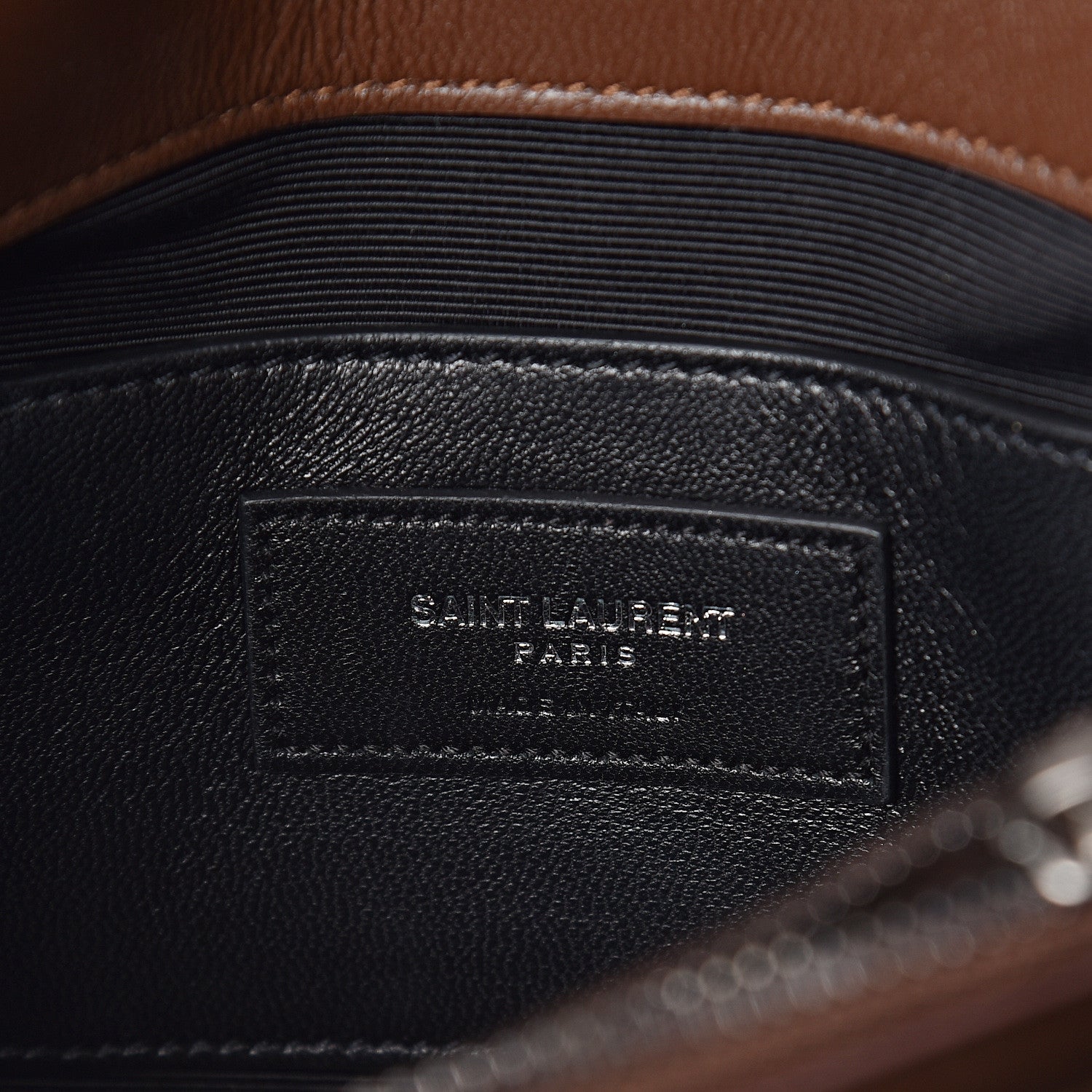 Saint Laurent Suede Matelasse Chevron Fringe Monogram Medium College Bag Marron Clair 6 of 9