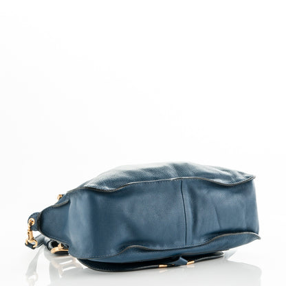 Chloe Calfskin Medium Marcie Satchel Royal Navy 4 of 8