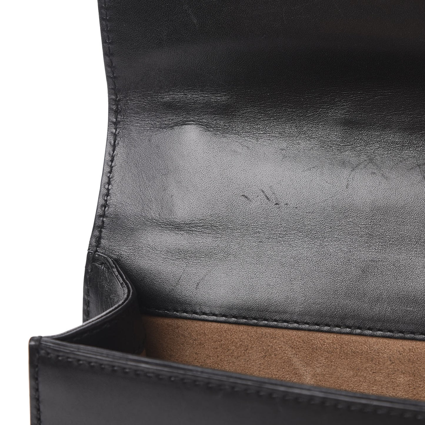 Calfskin Mini Sylvie Chain Shoulder Bag Black