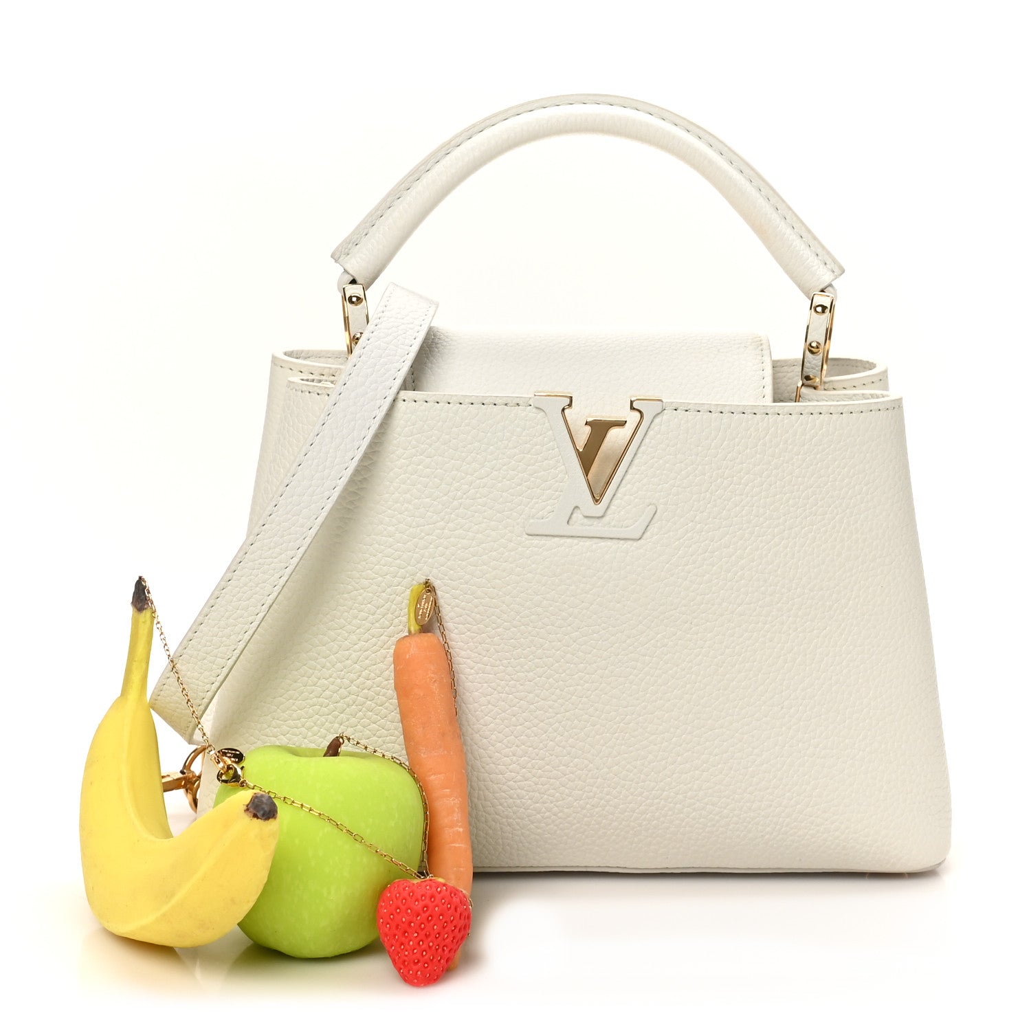 Louis Vuitton X UF Taurillon Artycapucines BB White 3 of 11