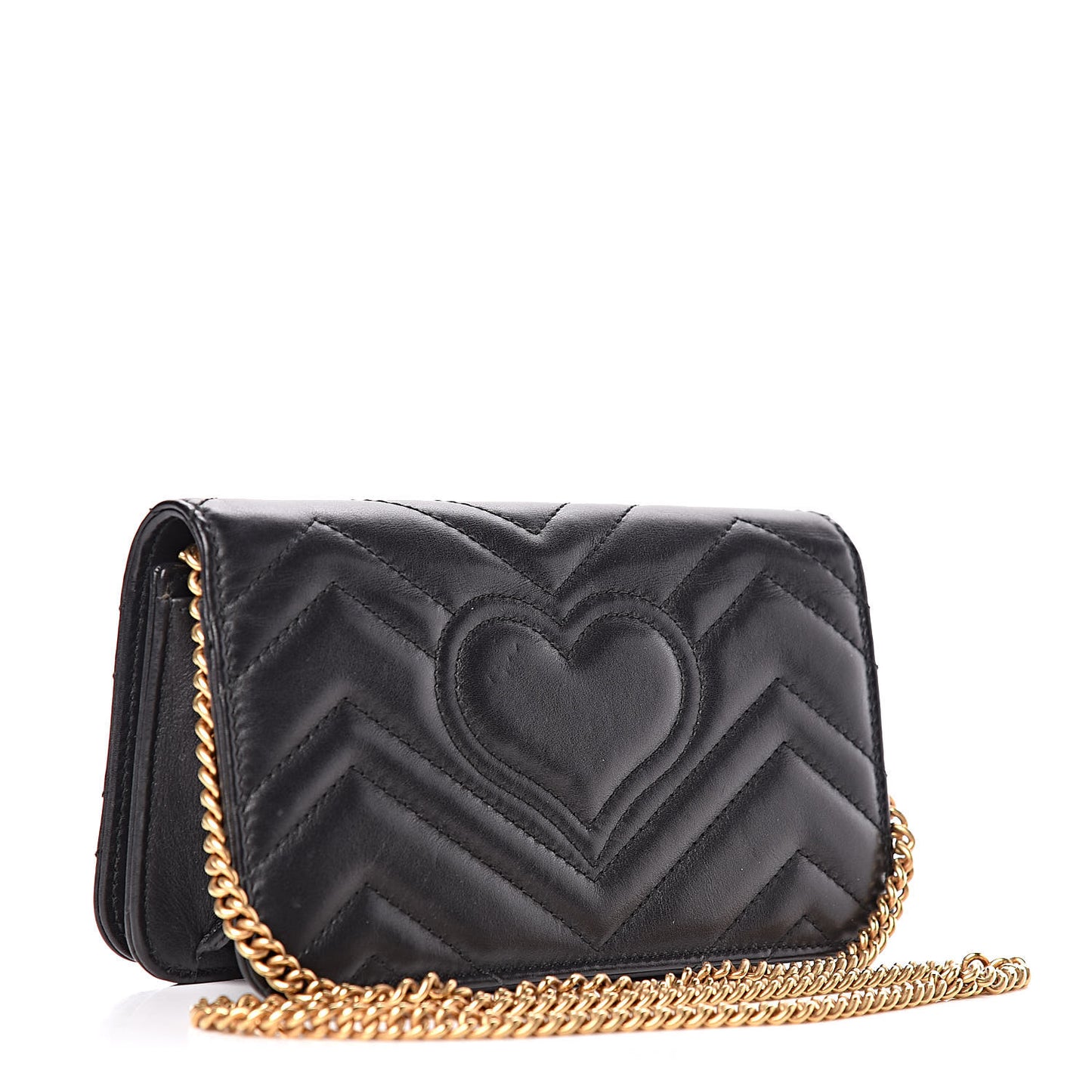 Calfskin Matelasse GG Marmont Mini Bag Black