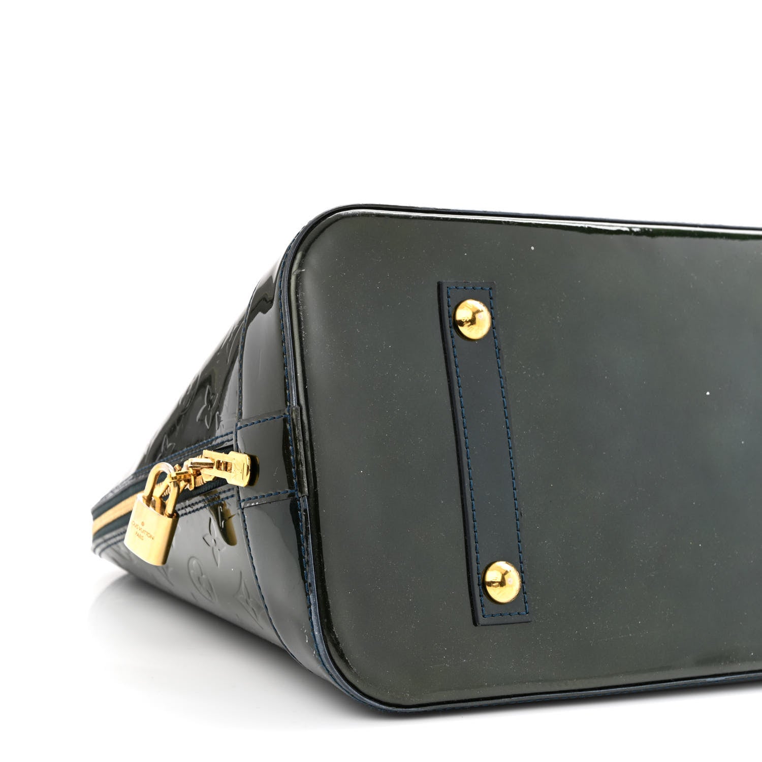 Louis Vuitton Vernis Alma GM Blue Nuit 9 of 13