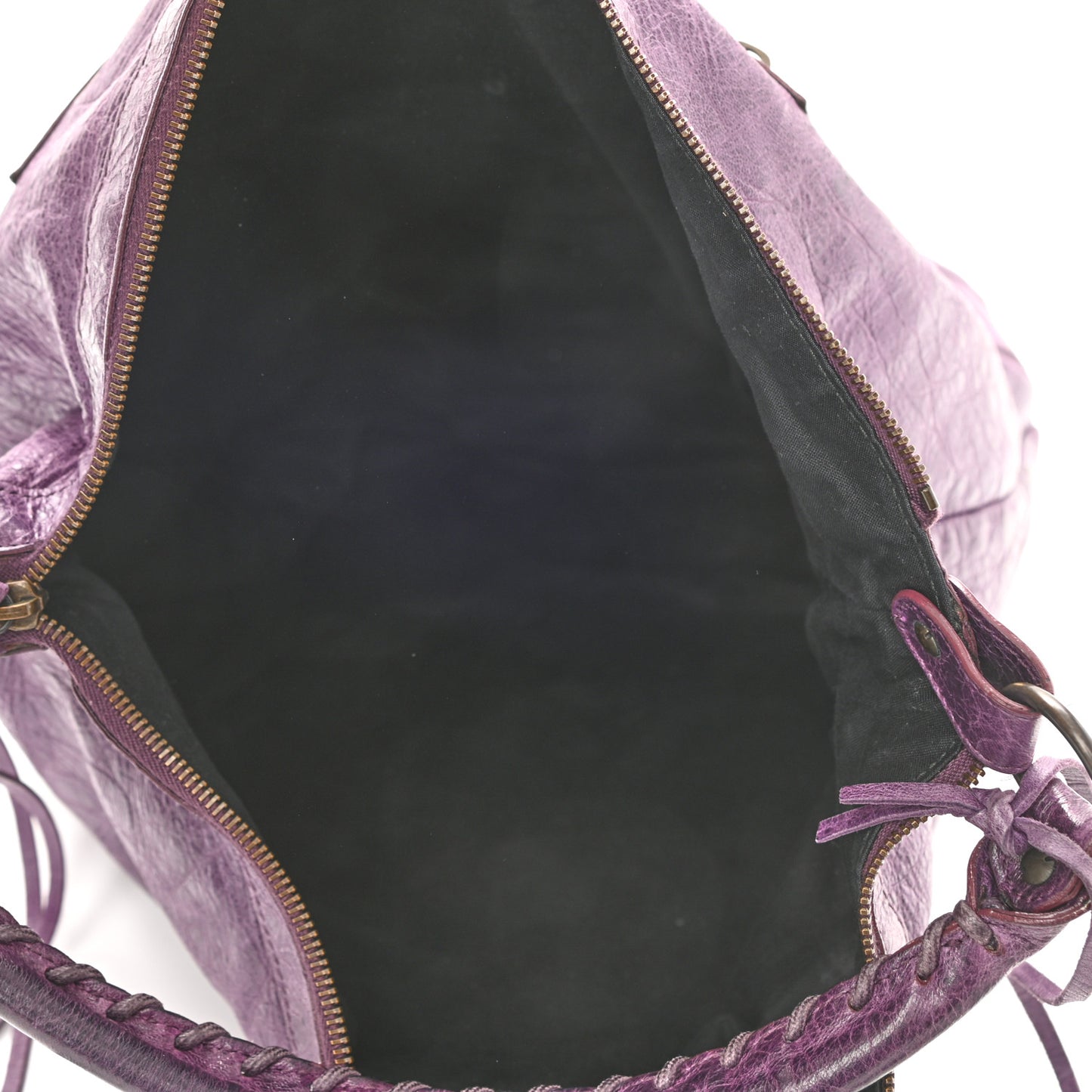 Agneau Classic Hardware Day Hobo Raisin