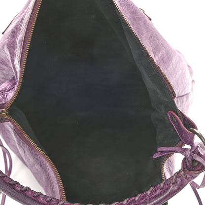 Balenciaga Agneau Classic Hardware Day Hobo Raisin 4 of 12