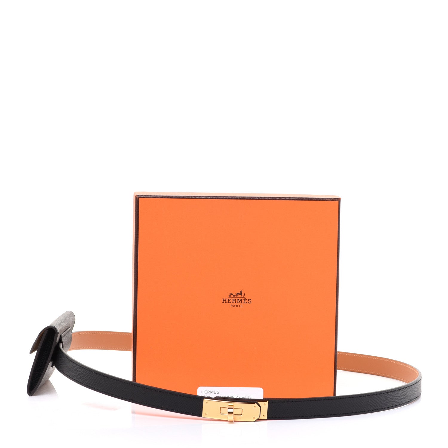 Hermes Epsom Kelly Pocket Belt Black 9 of 9