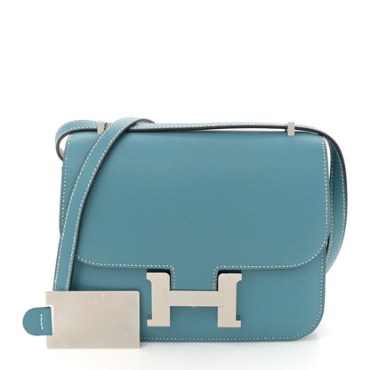 Hermes Epsom Constance 18 New Blue Jean 3 of 12