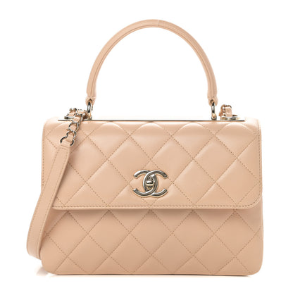 Chanel Lambskin Quilted Small Trendy CC Dual Handle Flap Bag Beige 1 of 12