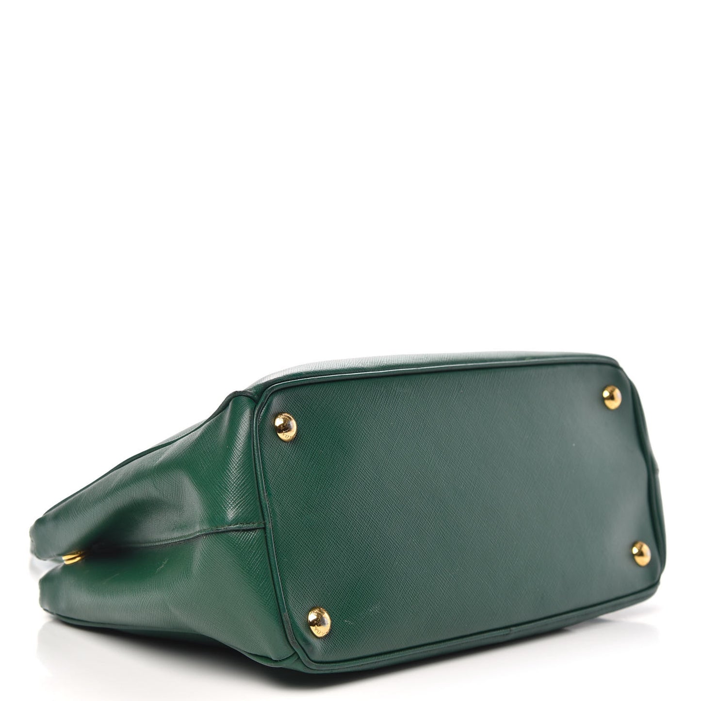 Saffiano Small Galleria Double Zip Tote Biliardo