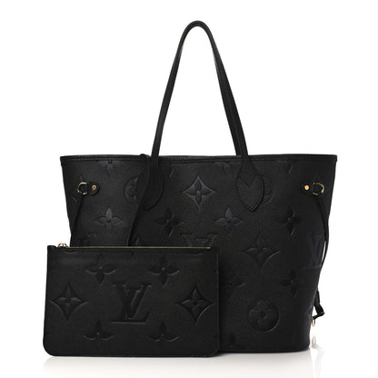 Louis Vuitton Empreinte Monogram Giant Neverfull MM Black 1 of 9