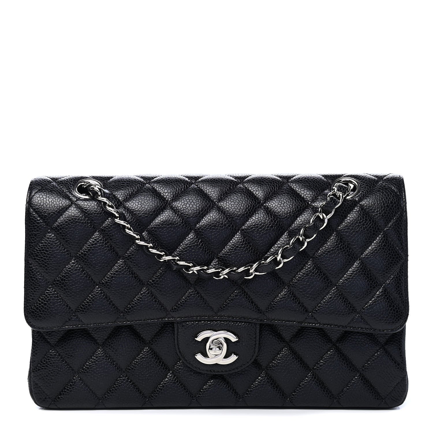 Chanel Caviar Quilted Medium Double Flap Black 1 of 9