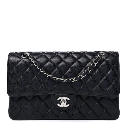 Chanel Caviar Quilted Medium Double Flap Black 1 of 9
