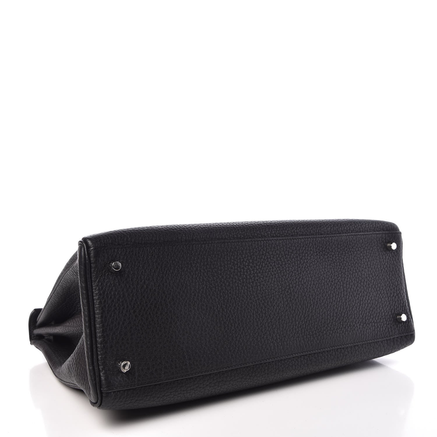 Hermes Fjord Horseshoe Kelly Retourne 40 Black Rouge H 6 of 33