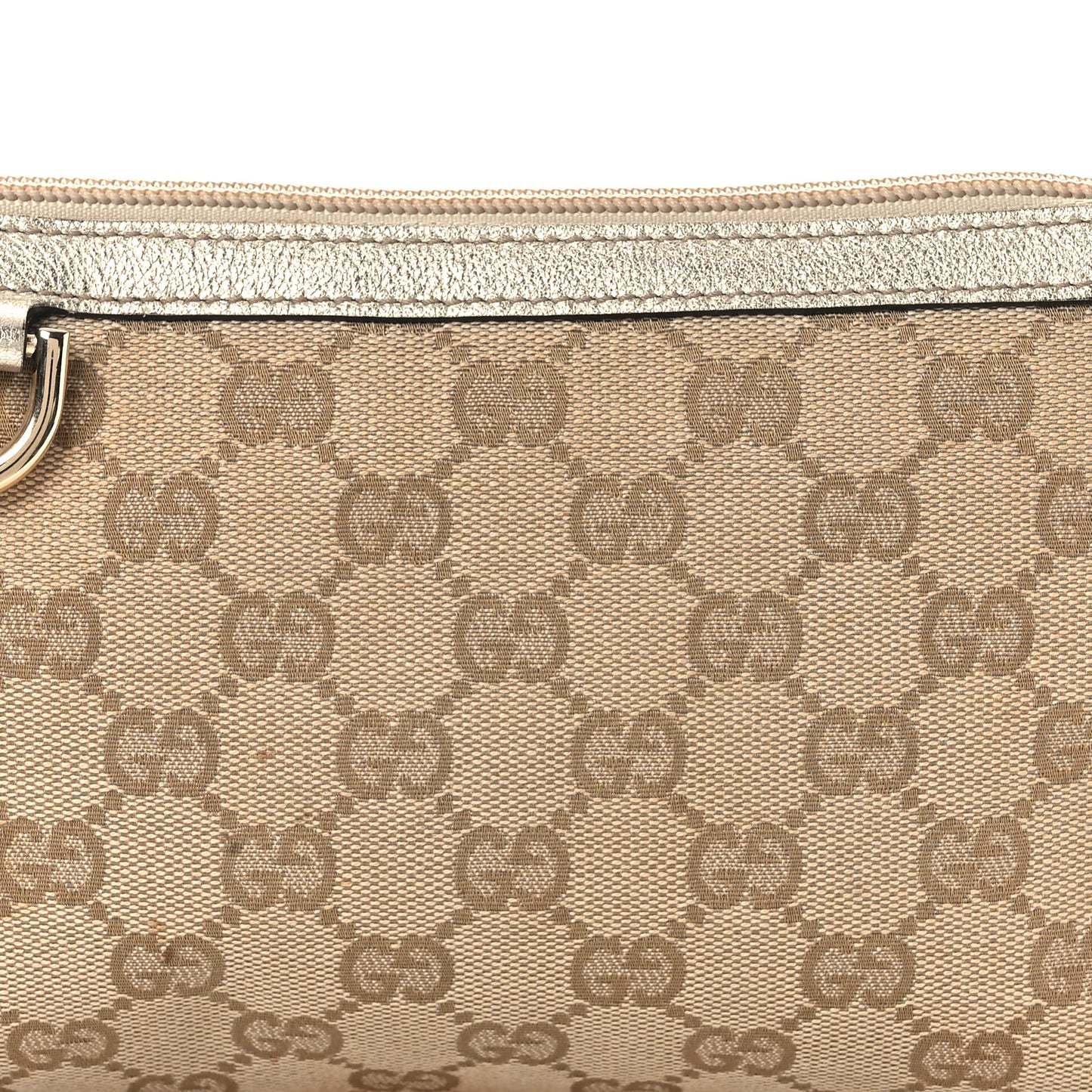 Monogram D Ring Cosmetic Case Metallic Bronze
