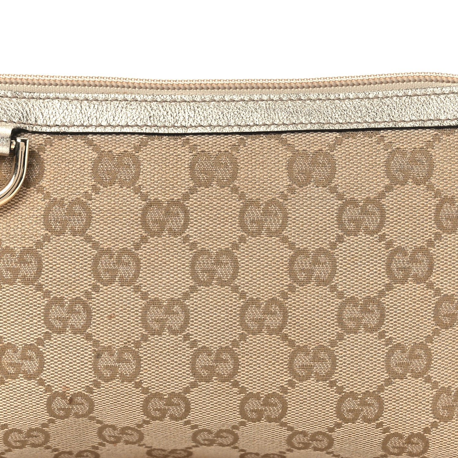 Gucci Monogram D Ring Cosmetic Case Metallic Bronze 8 of 14
