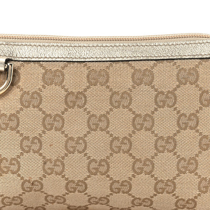 Gucci Monogram D Ring Cosmetic Case Metallic Bronze 8 of 14