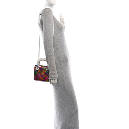 Christian Dior X HUANG YUXING Lambskin Printed Mini Lady Dior Art White Multicolor 2 of 11