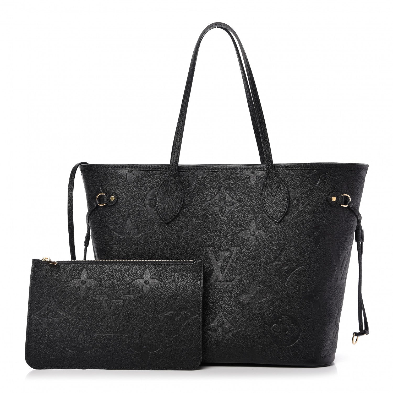 Louis Vuitton Empreinte Monogram Giant Neverfull MM Black 1 of 9