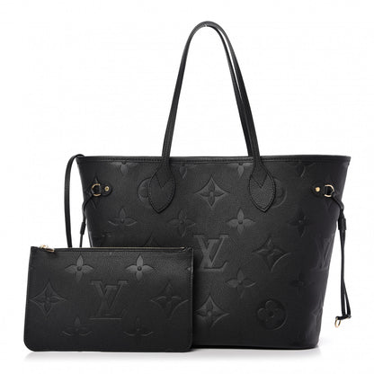 Louis Vuitton Empreinte Monogram Giant Neverfull MM Black 1 of 9