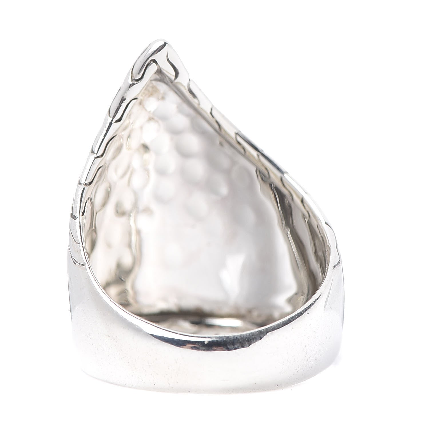 John Hardy Sterling Silver 22K Yellow Gold Palu Ring 54 7 3 of 4