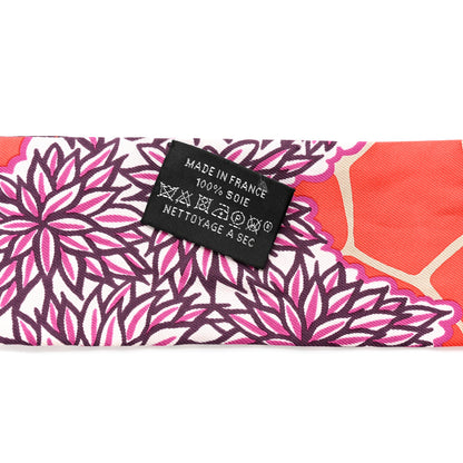 Hermes Silk The Three Graces Twilly Vermillion Fuchsia 3 of 4