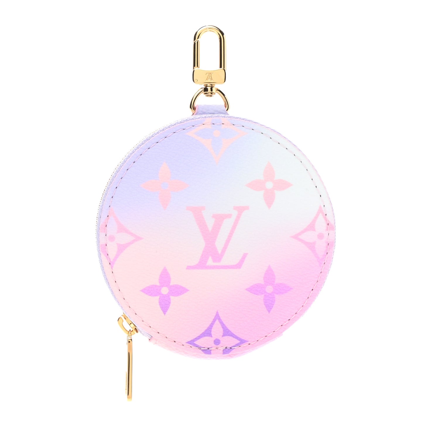 Monogram Spring In The City Papillon BB Round Coin Purse Sunrise Pastel