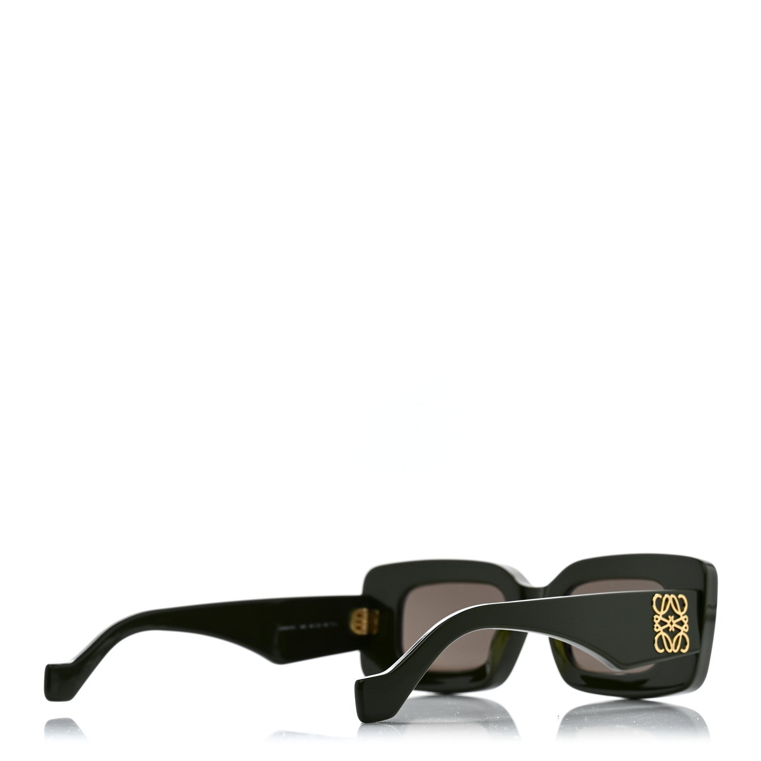Loewe Acetate Rectangular Sunglasses LW40101I Dark Olive 4 of 7