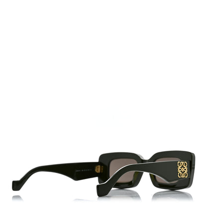Loewe Acetate Rectangular Sunglasses LW40101I Dark Olive 4 of 7